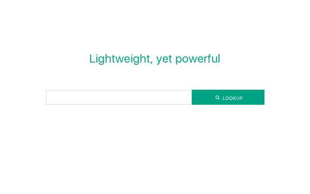 Lightweight, yet powerful