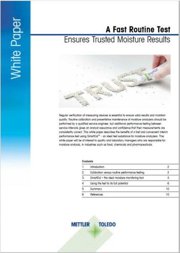 Ensure accurate moisture analysis with this month’s e-Calendar entry.