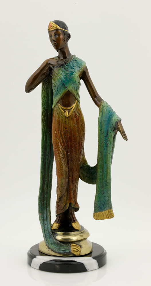 Juliet Erte, Lady w/ Tiara, Bronze