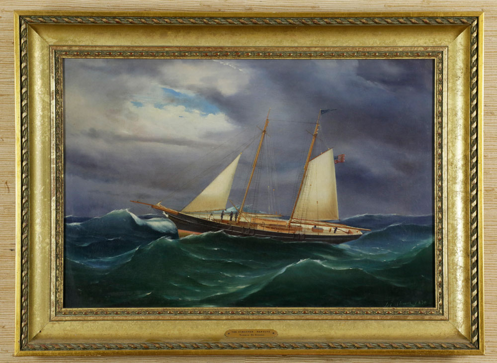 Tomaso de Simone, Schooner Neptune, Oil on Canvas