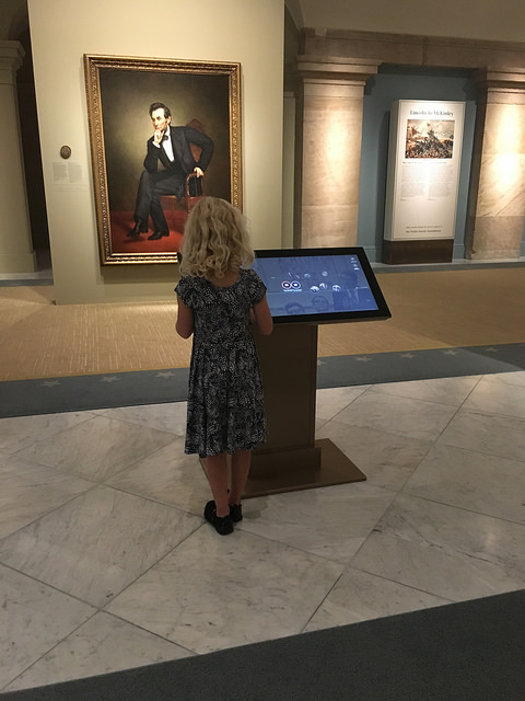 A Young Visitor Explores America's Presidents Interactive