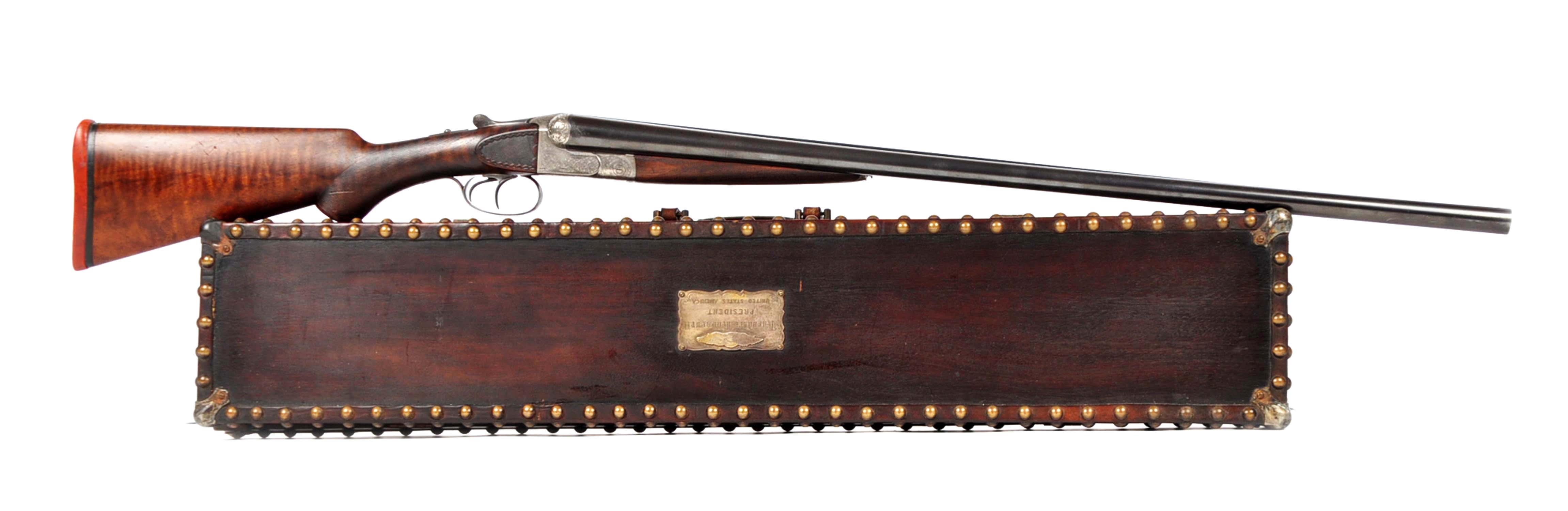 Francotte Grade A Trap Boxlock Shotgun Attributed to Theodore Roosevelt, estimated at $30,000-50,000.