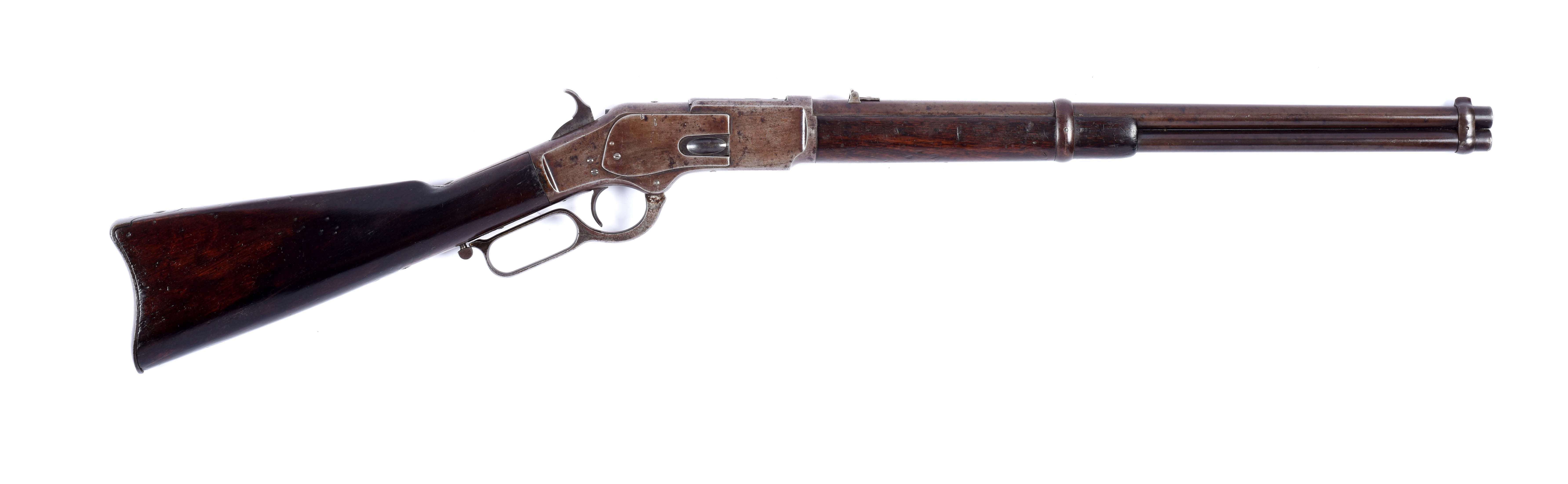 He-Dog Oglala Sioux First Model Winchester Model 1873 First Model Saddle Ring Carbine, estimated at $15,000-20,000.