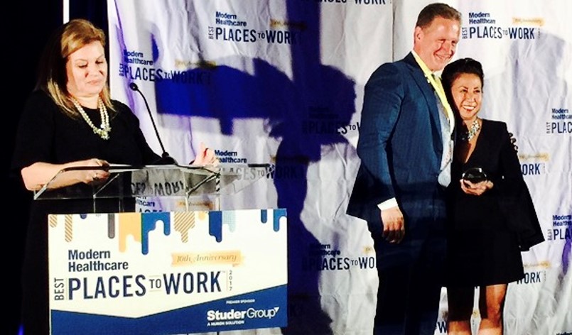 It’s official! We are excited and proud to announce our ranking as the #9 Best Places to Work in Healthcare, as revealed at Modern Healthcare's annual awards dinner. “An award-winning culture begins w