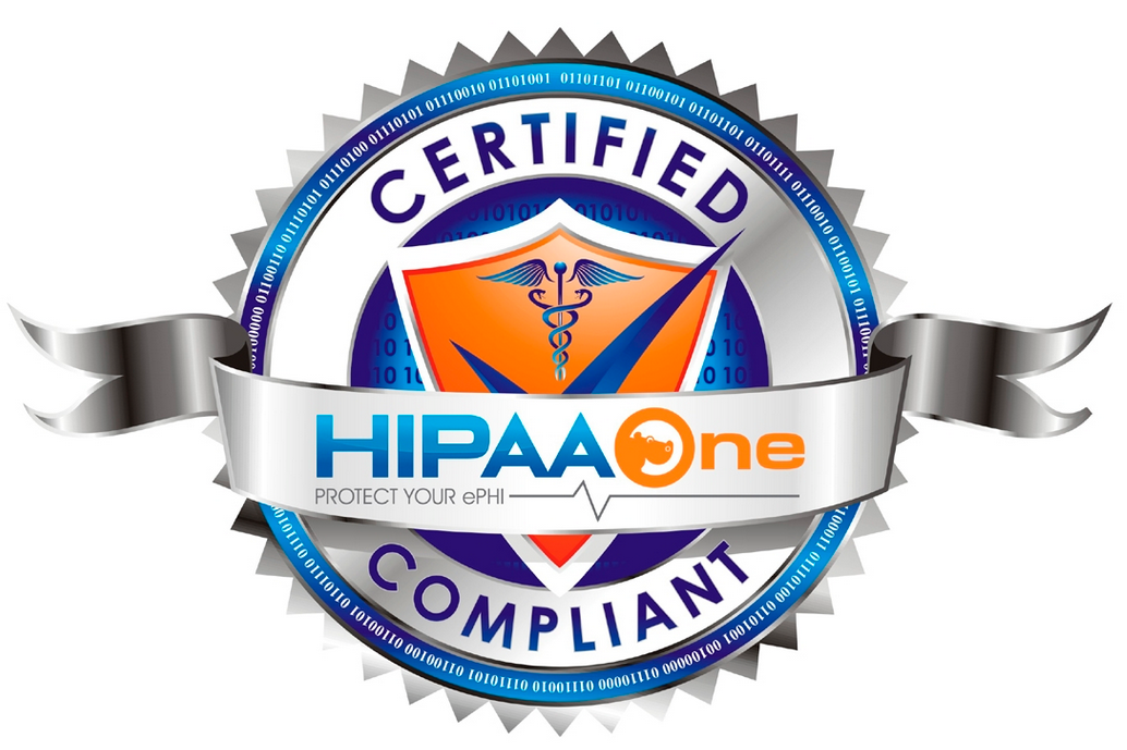 HIPAA One Certified Compliant Seal