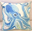 Octopus pillow | Coastal themed decorative pillow | decorative pillow | Coastal Decor | Coastal Interior Design from Clint Eagar Art Gallery in Santa Rosa Beach, FL | Gallery near Destin, Panama City, FL.
