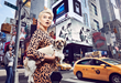 Body Positive Activist KhrystyAna photographed with a rescue dog for Louie’s Legacy's 2018 Annual Fundraising Calendar "Paws of Gotham” to raise funds for animal rescue.