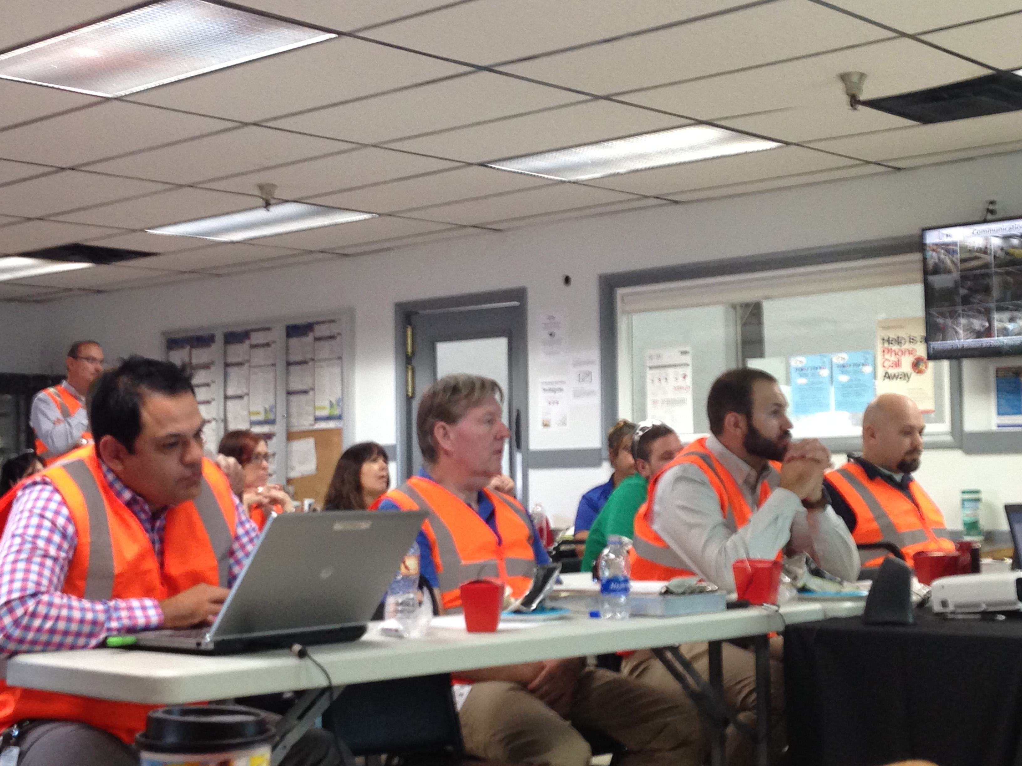 The ADOSH Team at MI's Prescott Valley facility: left to right, Jessie Atencio, Bruce Hanna, Michael Martine and Brandon Stowell.