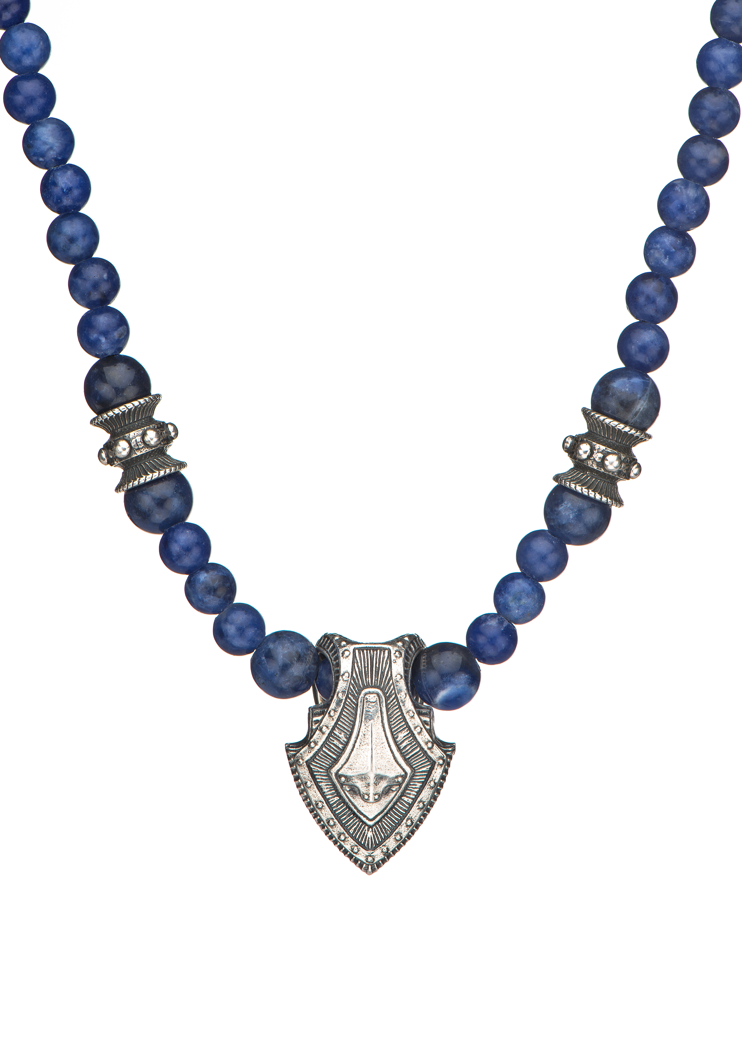 Sterling Silver and sodalite necklace