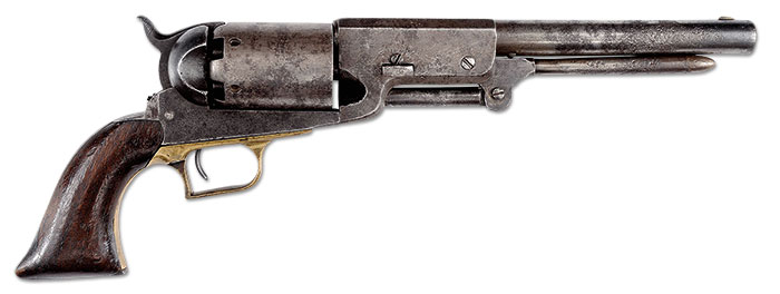 Colt Walker Percussion Revolver Company B No. 25 (Roughton Collection), estimated at $100,000-150,000.