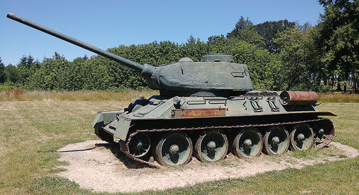 Rare and Desirable Soviet T-34/85 Tank, estimated at $45,000-85,000.