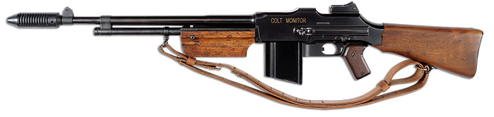 Exceedingly Rare Colt Monitor Machine Gun, estimated at $50,000-75,000.