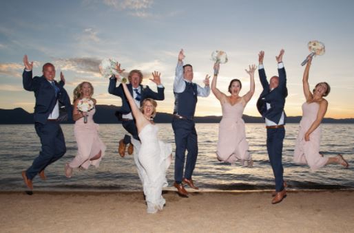 Couples love getting married at The Landing Resort & Spa as the Lake Tahoe setting provides for terrific photography and the resort hosts events and guests in style (photo by Indigo Photography).