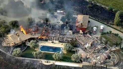 Pulido~Walker Estate after devastating Wine Country fires.