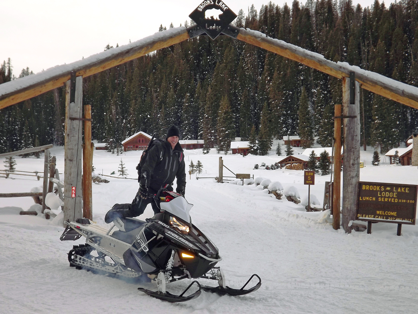 A hot spot for snowmobilers near Yellowstone and Jackson Hole, Brooks Lake Lodge boasts the finest sleds – plus two million acres of snowy terrain for winter guests to explore.