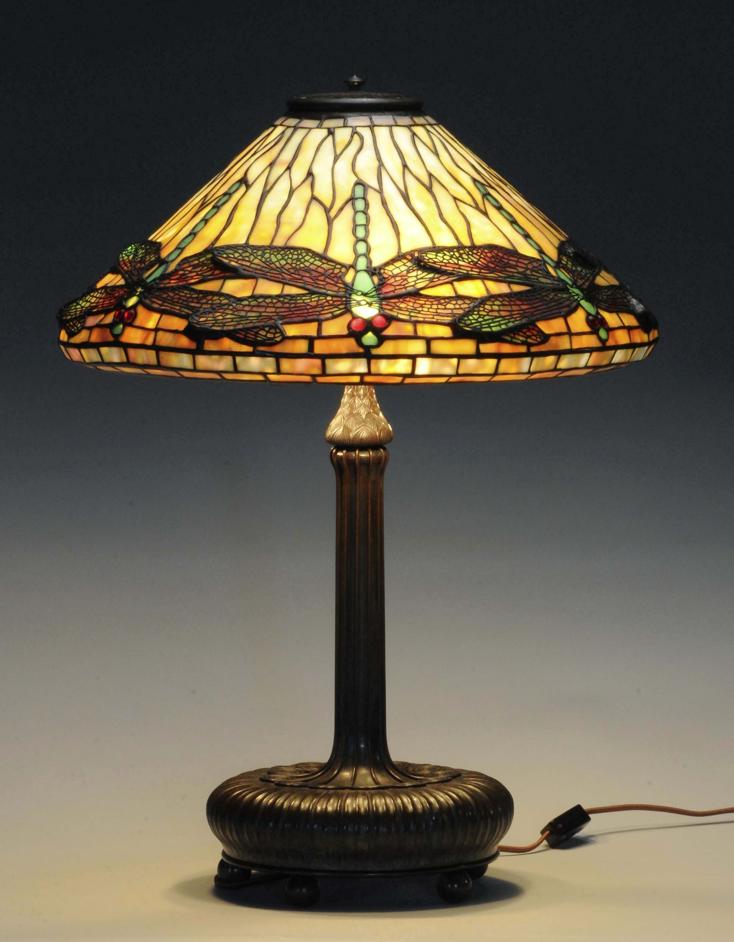 Tiffany Studios 17" Dragonfly Lamp, estimated at $30,000-45,000.