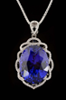 Bluish Violet Tanzanite & Diamond Necklace, estimated at $14,000-20,000.