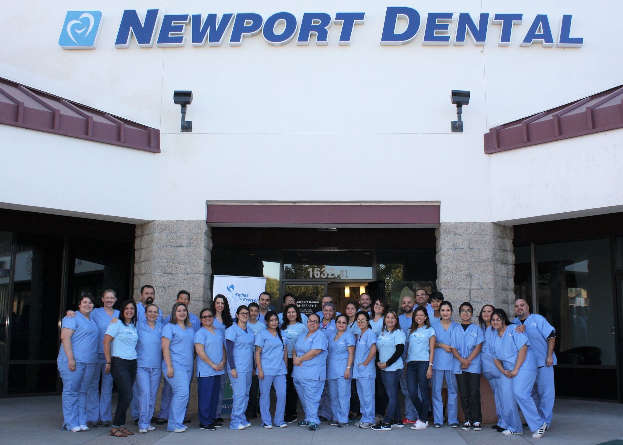 Over 35 volunteers from 15 different Newport and Bright Now Dental Locations