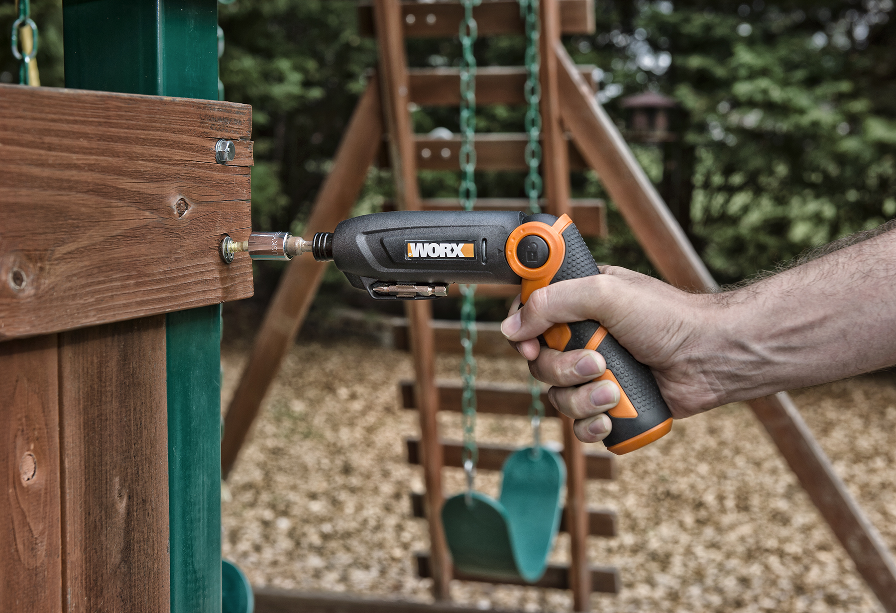 WORX Forcedriver Drives Lag Bolt