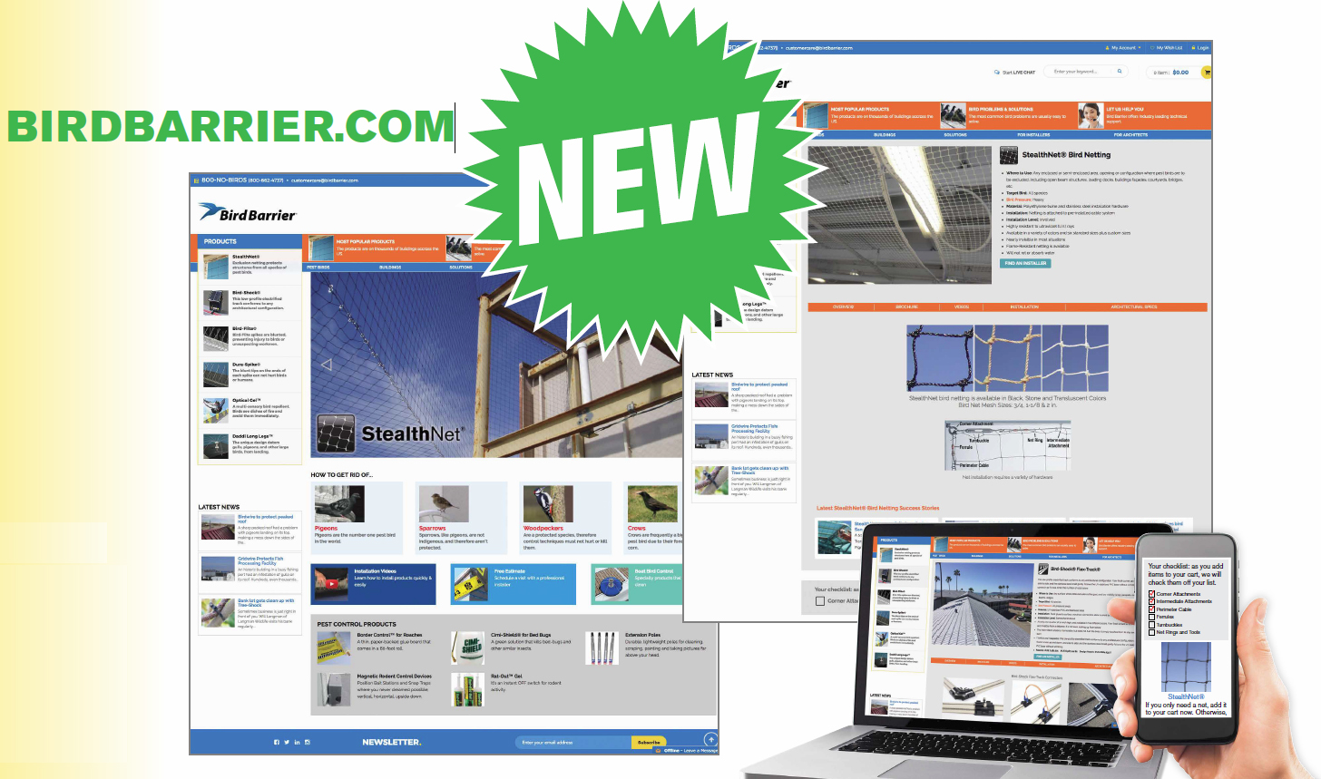 Bird Barrier Launches New & Improved Website