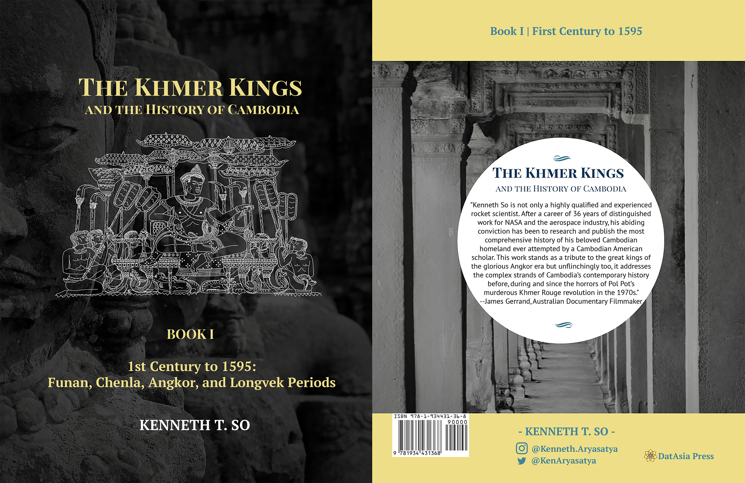 "The Khmer Kings and the History of Cambodia–BOOK I–1st Century to 1595: Funan, Chenla, Angkor and Longvek Periods" ISBN–978-1-934431-36-8. $39.95.