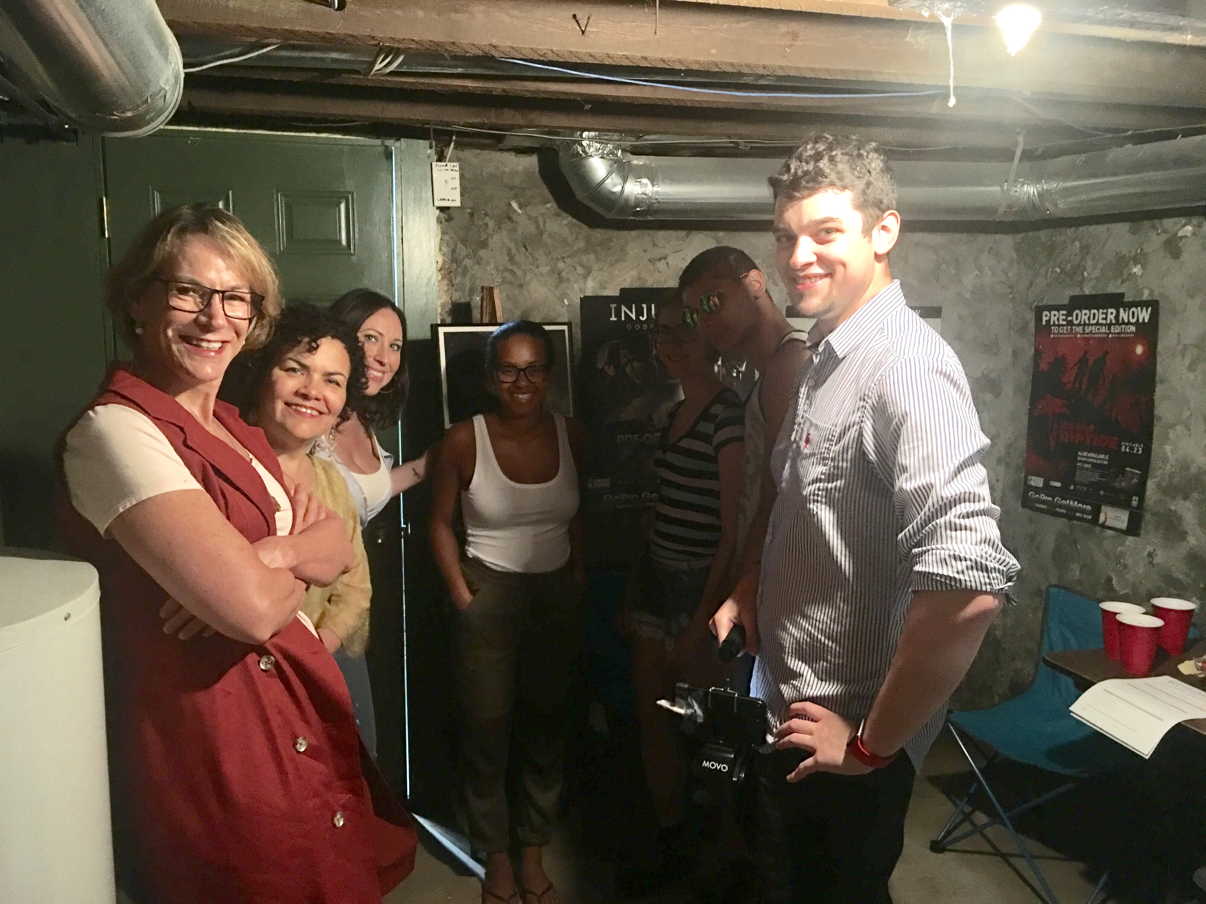 The GillespieHall team on location of the award winning videos, shown here with Brandywine Counseling staff.