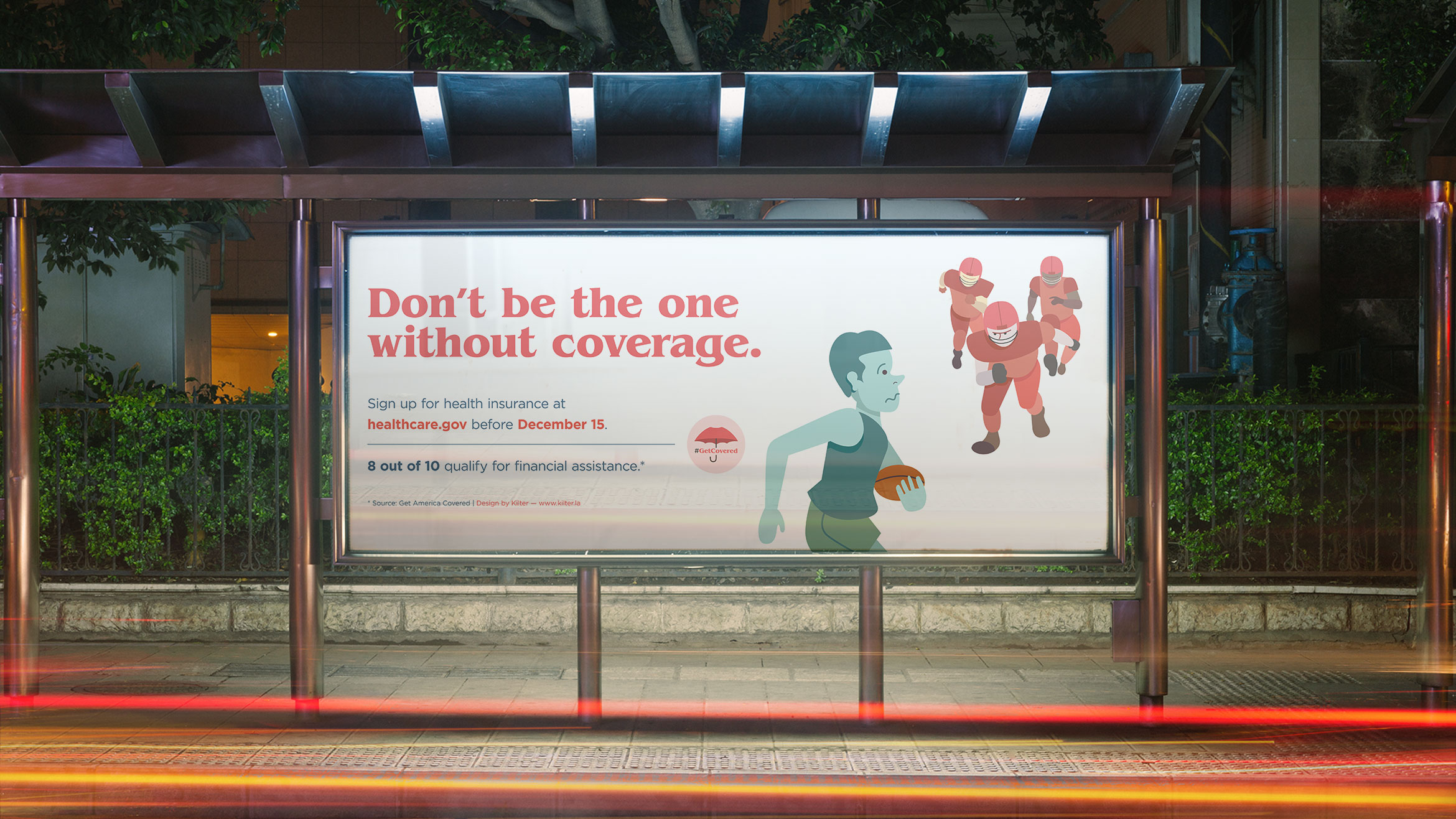 Get Covered Bus Shelter Ad