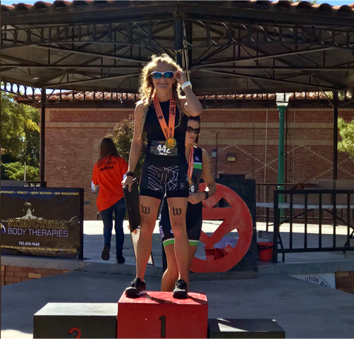 "I took home 1st Place for Overall Female at Pumpkinman, and owe a huge thanks to ReSquared for keeping me in top form."