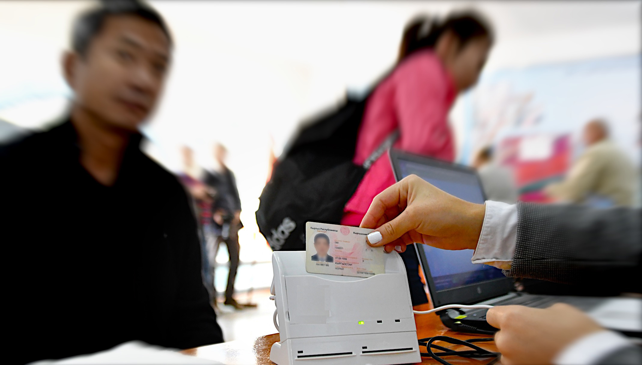 Elyctis ID BOx One in voting station in Kyrgyzstan