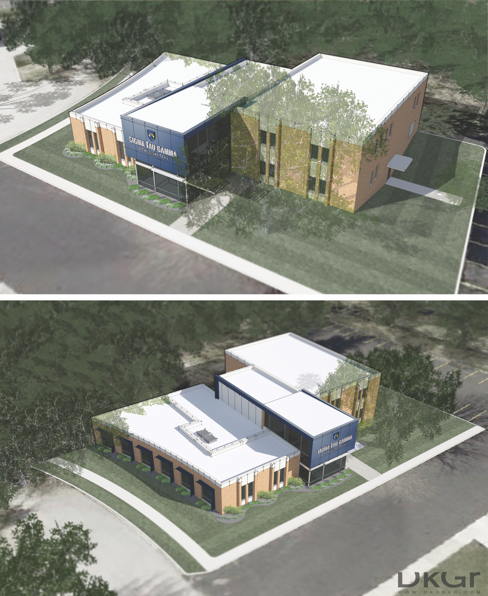 At the Decommissioning Ceremony, the Sig Tau Board of Directors unveiled detailed plans for the new Sig Tau Headquarters in Indianapolis.  Renovations are already underway at 8741 Founders Road; a pro