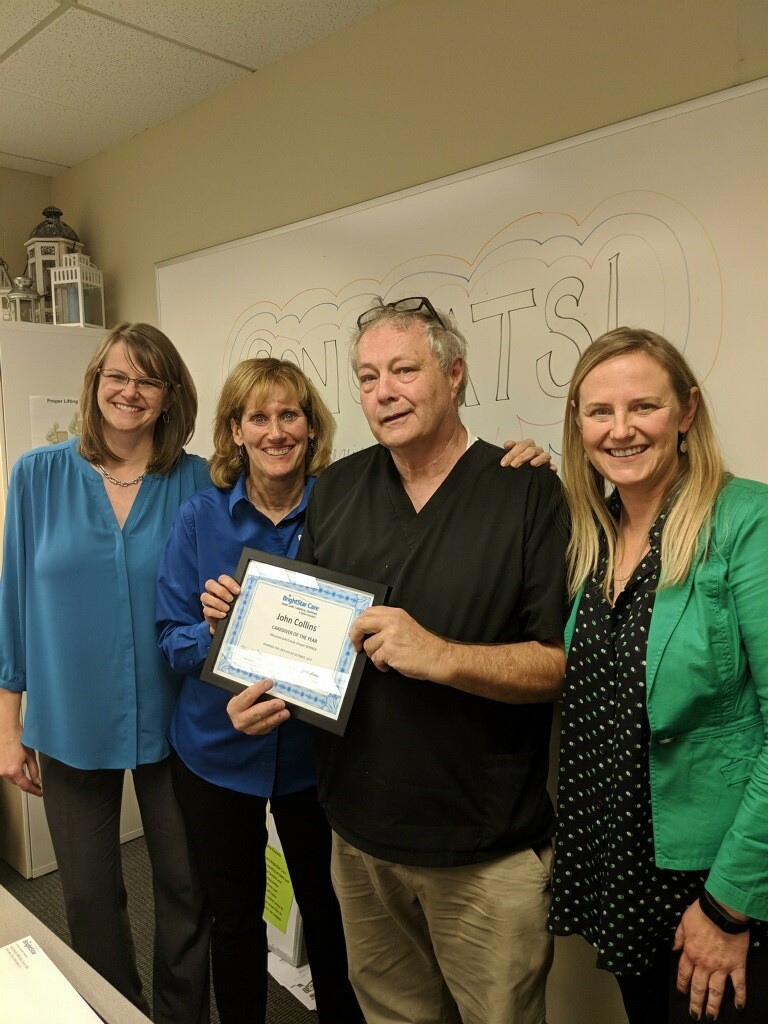 Debbie Unruh (Branch Manager), Deborah Parker (Director of Nursing),Tammara Brown (Owner) , and Nominee John Collins