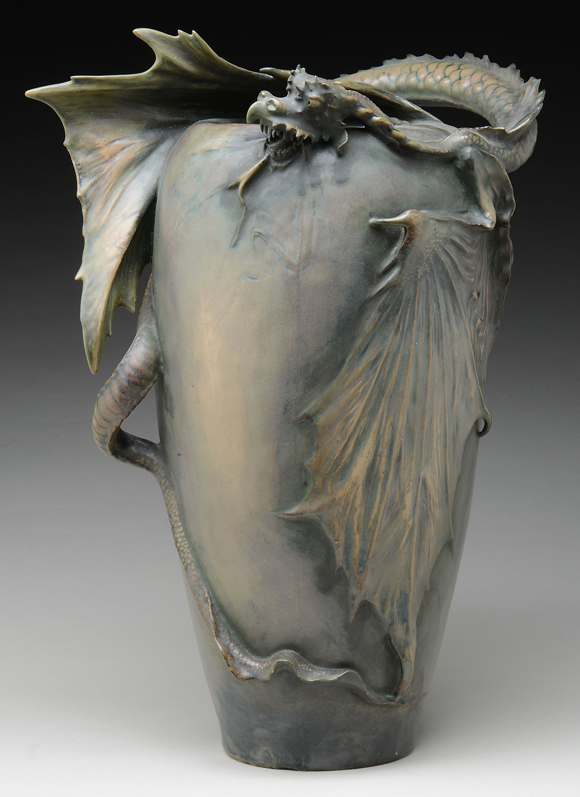 Amphora Eastern Dragon Vase, estimated at $6,000-9,000.