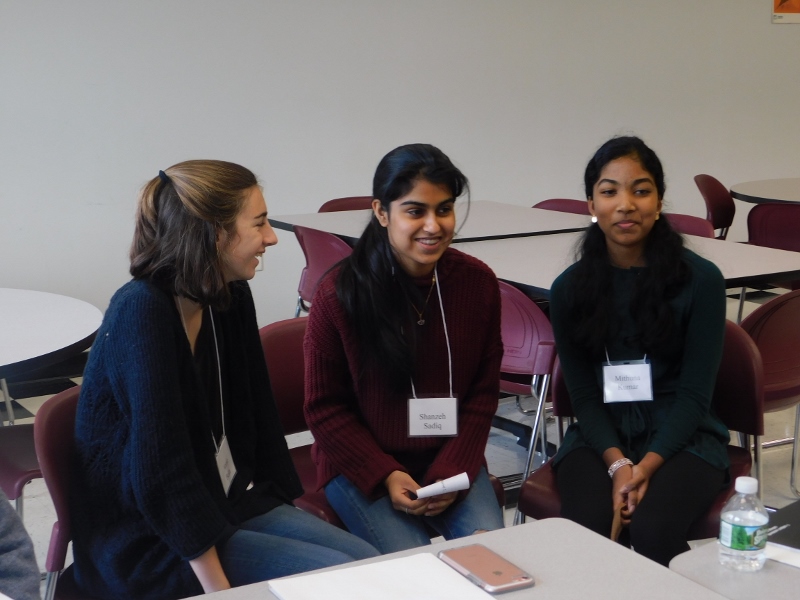 Students participate in group discussions