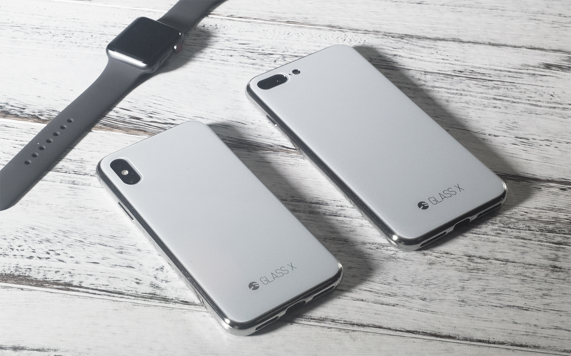 Glass X Silver for iPhone X and iPhone 7/8 Plus