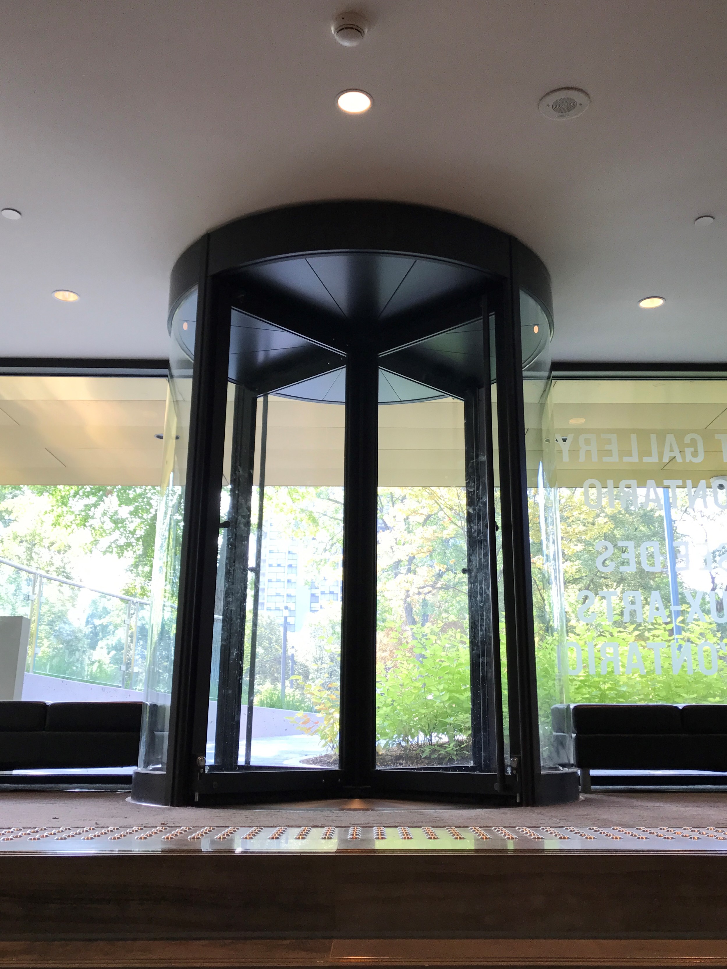 The new Boon Edam entrance connects the expansive park next door directly into the Gallery's Learning Center