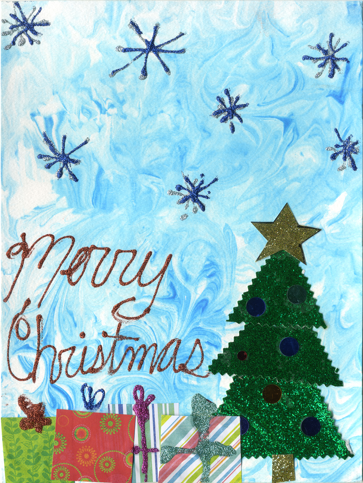 Artwork created by Arlene Heins of New Perspective Senior Living, Faribault, Minn. will be used in Christmas cards for the company's 21 residences throughout the Midwest.
