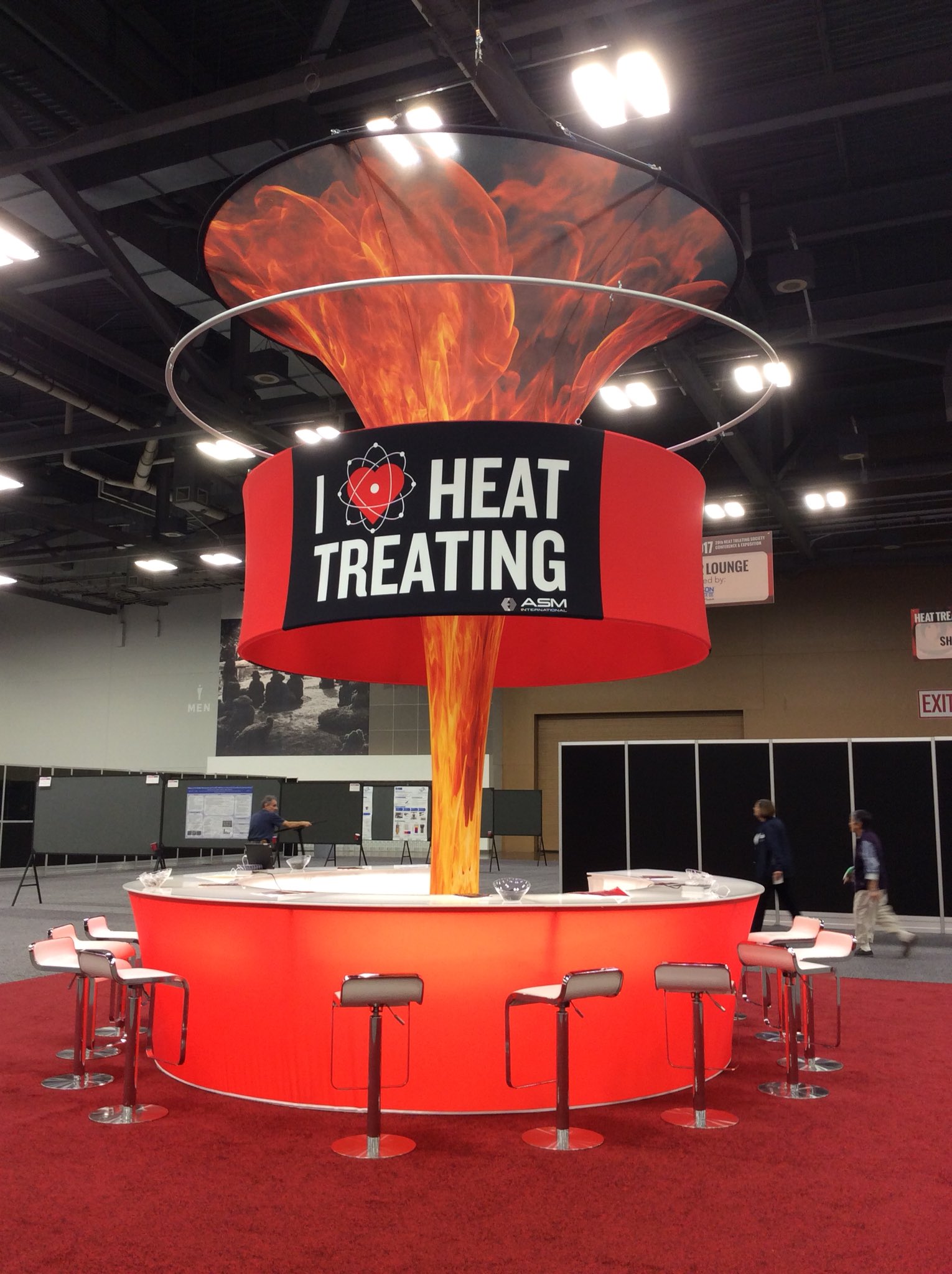 The ASM Heat Treat Membership Lounge was a hit on the exposition show floor.
