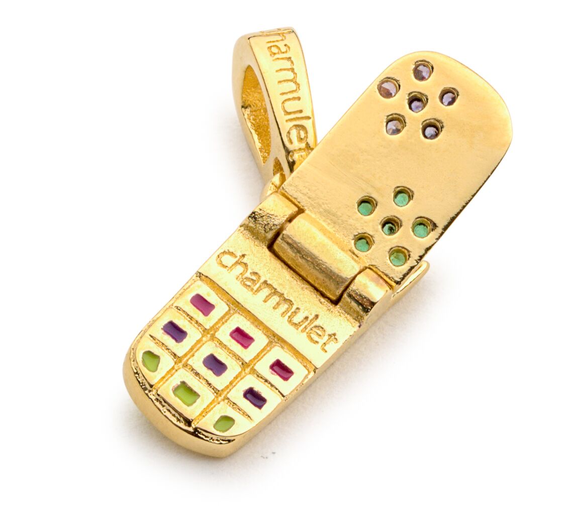 CHARMULET'S CELL PHONE - 14K GOLD PLATED