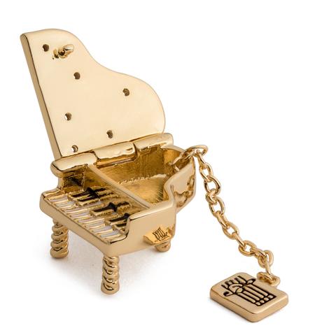 CHARMULET'S PIANO CHARM - 14K GOLD PLATED