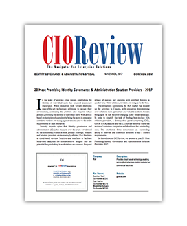 Kisi is a top identity vendor named by CIO Review