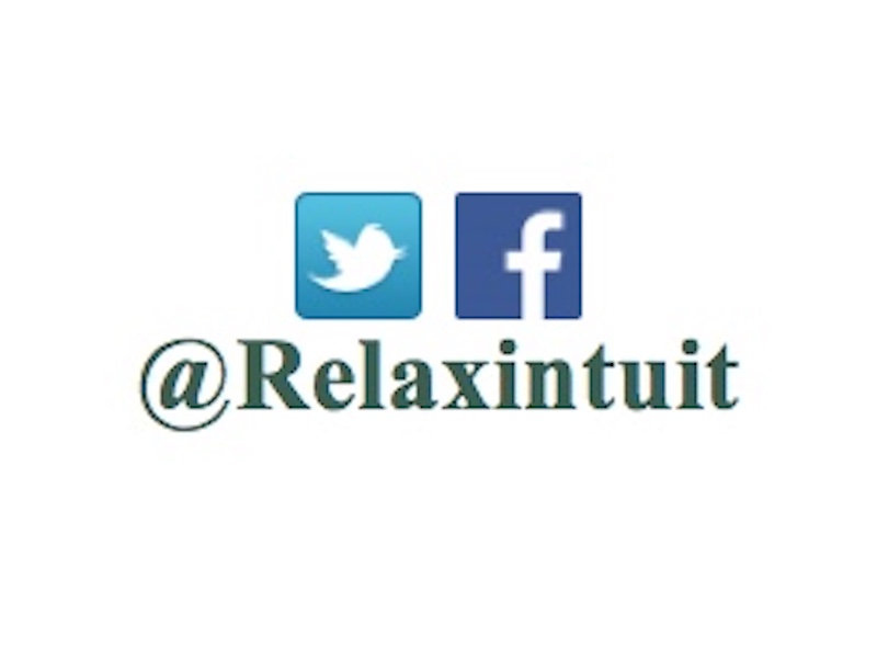 Follow, Like & Share Our Stress Tips on Twitter and Facebook @Relaxintuit