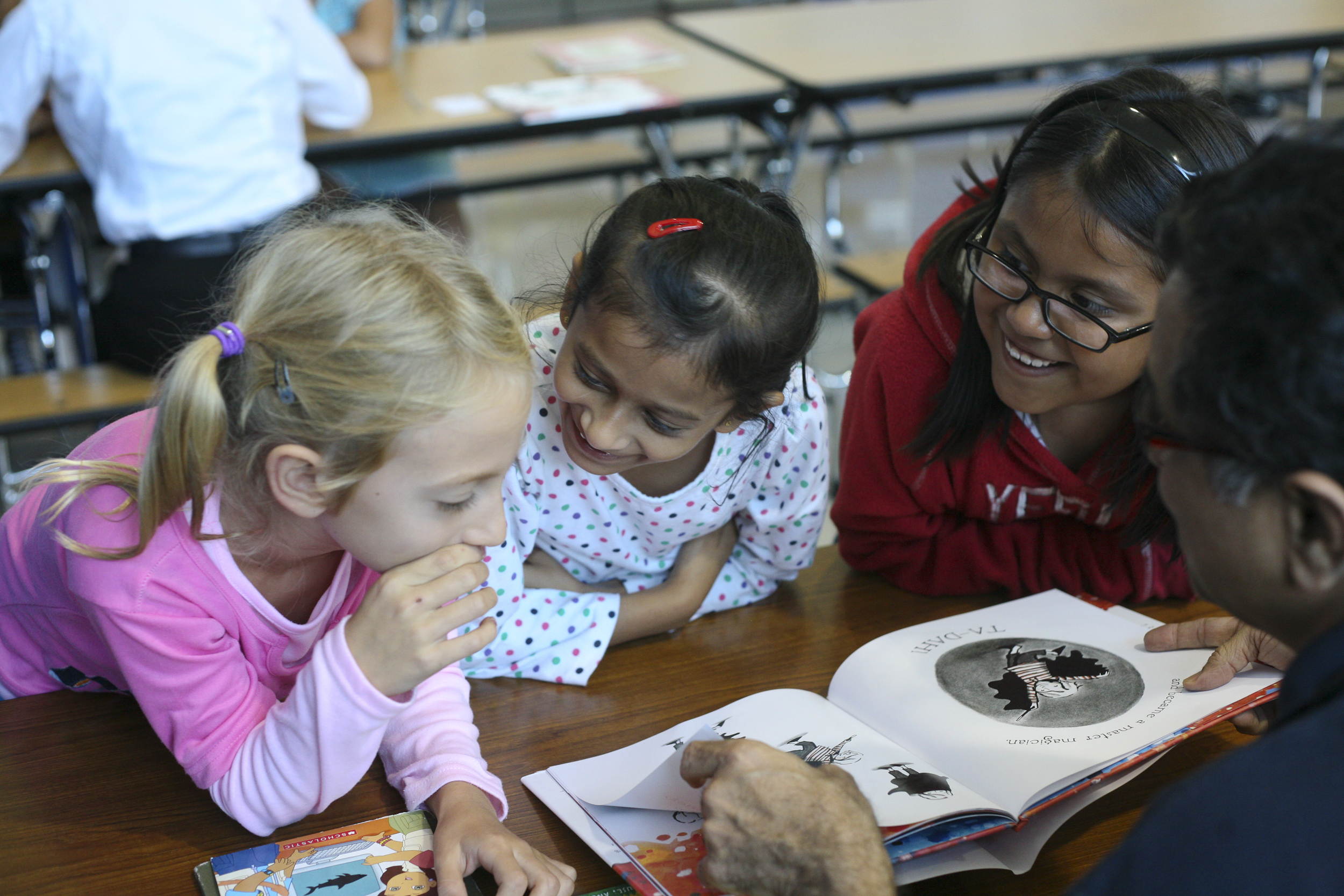 Students in 160 classrooms in seven cities received new books because their teachers submitted "Book Wishes" to First Book.