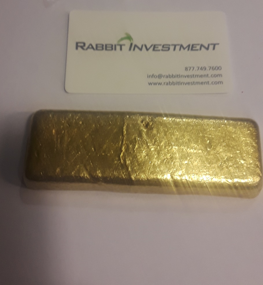 Rabbit Investment kilo of Gold Dore