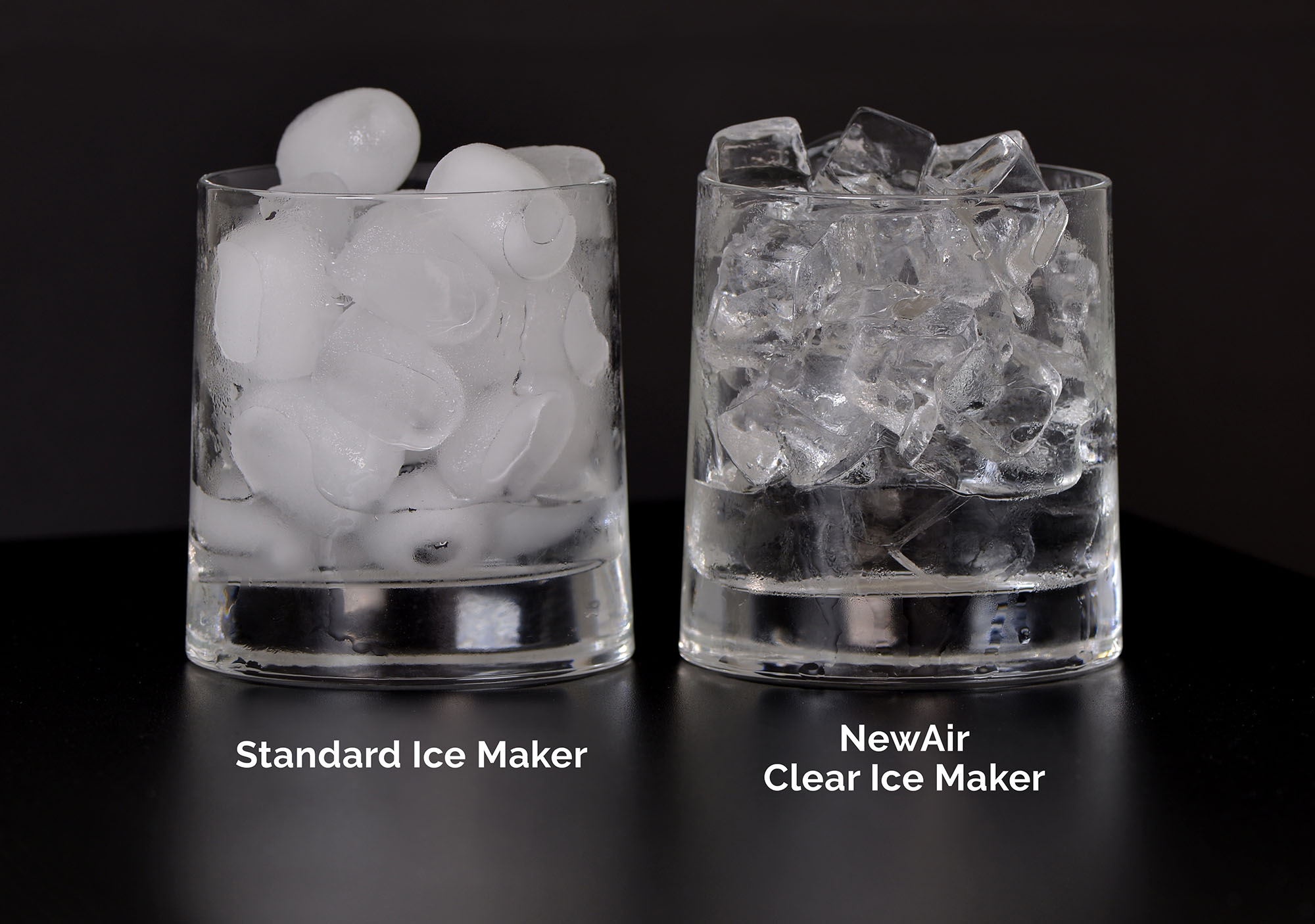 Makes restaurant quality clear ice.