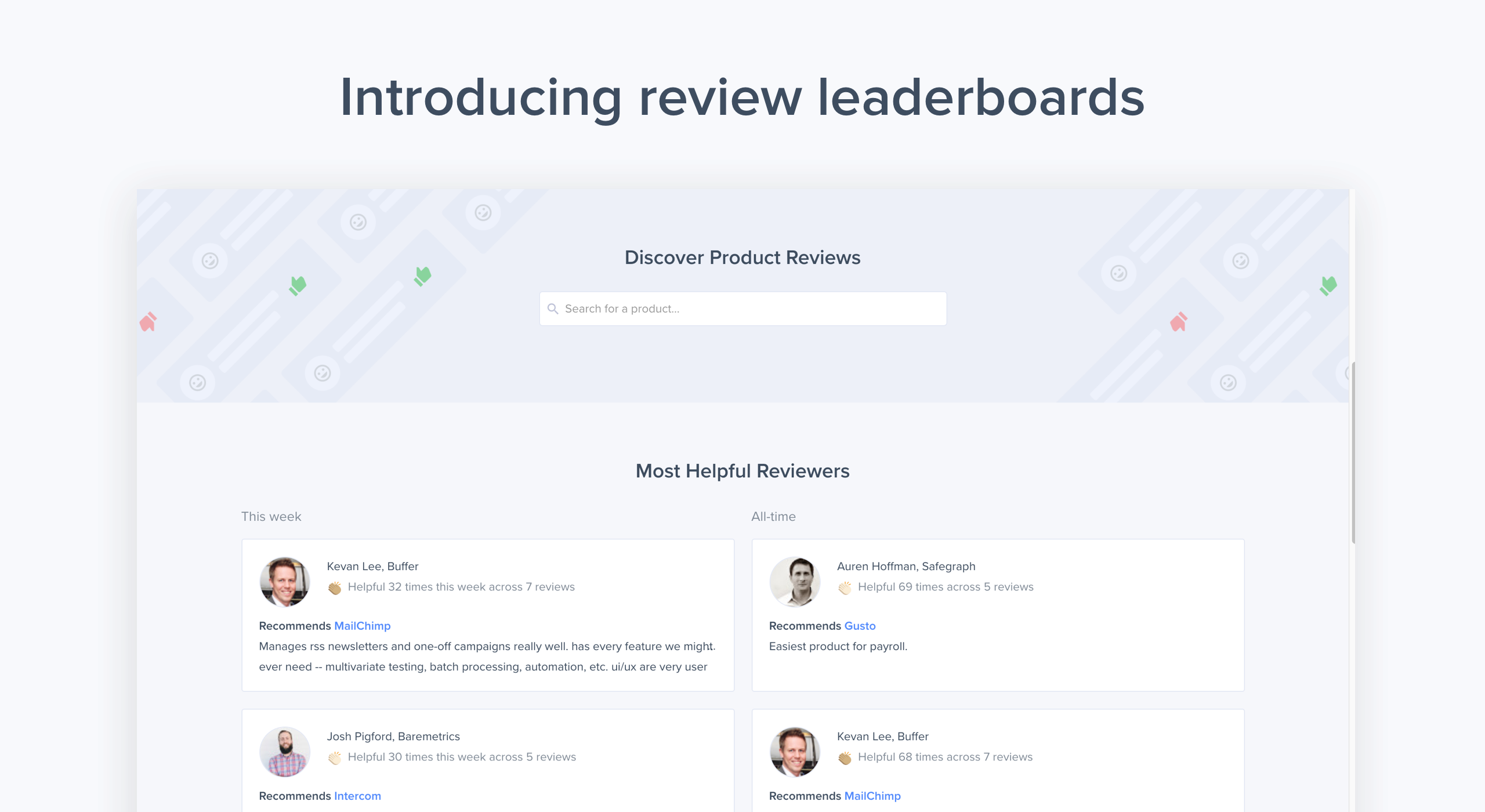 Review Leaderboard
