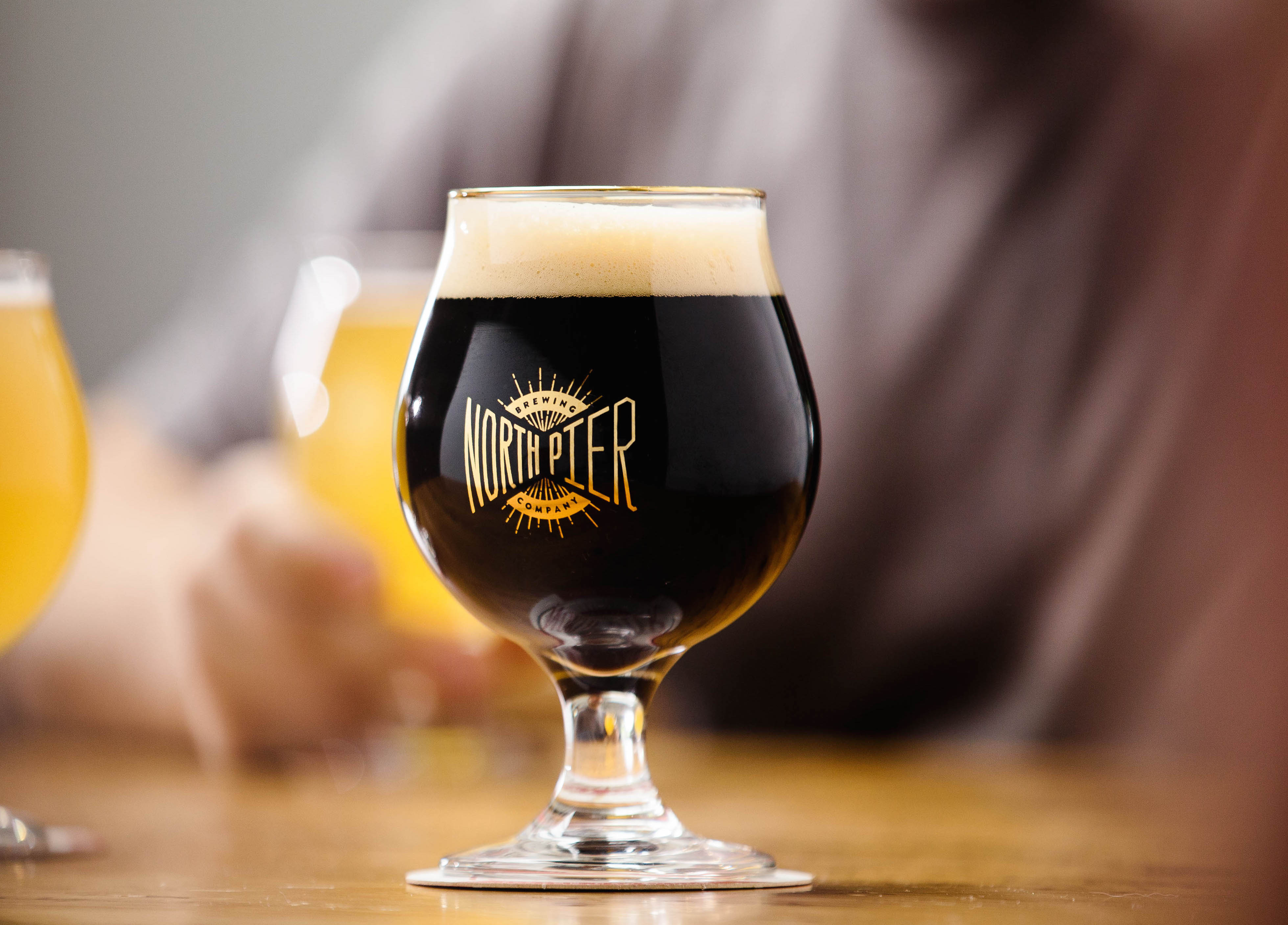 Old Shuck features a deep, dark brown color that belies the medium-body and low-bitterness of this classic London porter.