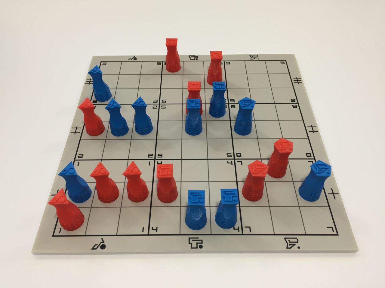 Gameplay scene from the board game OFMOS