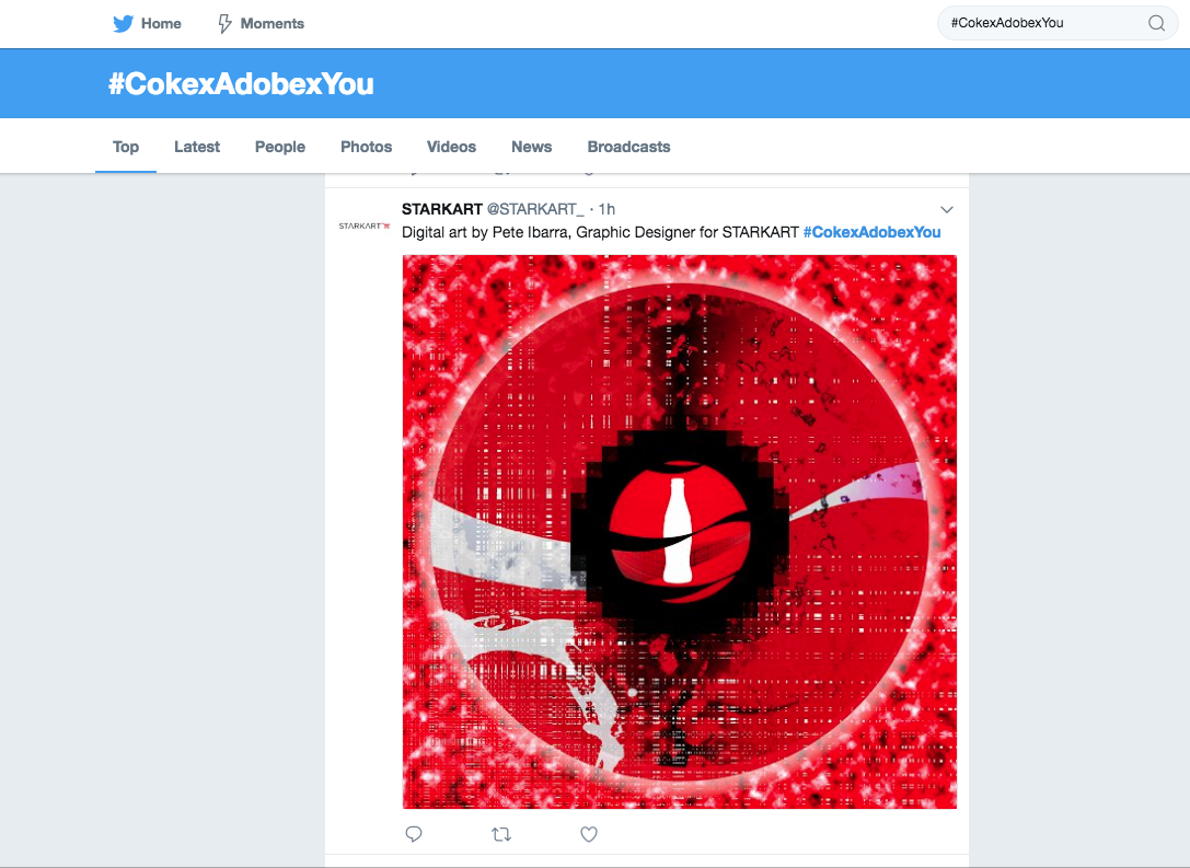 #CokexAdobexYou Twitter showcases our work