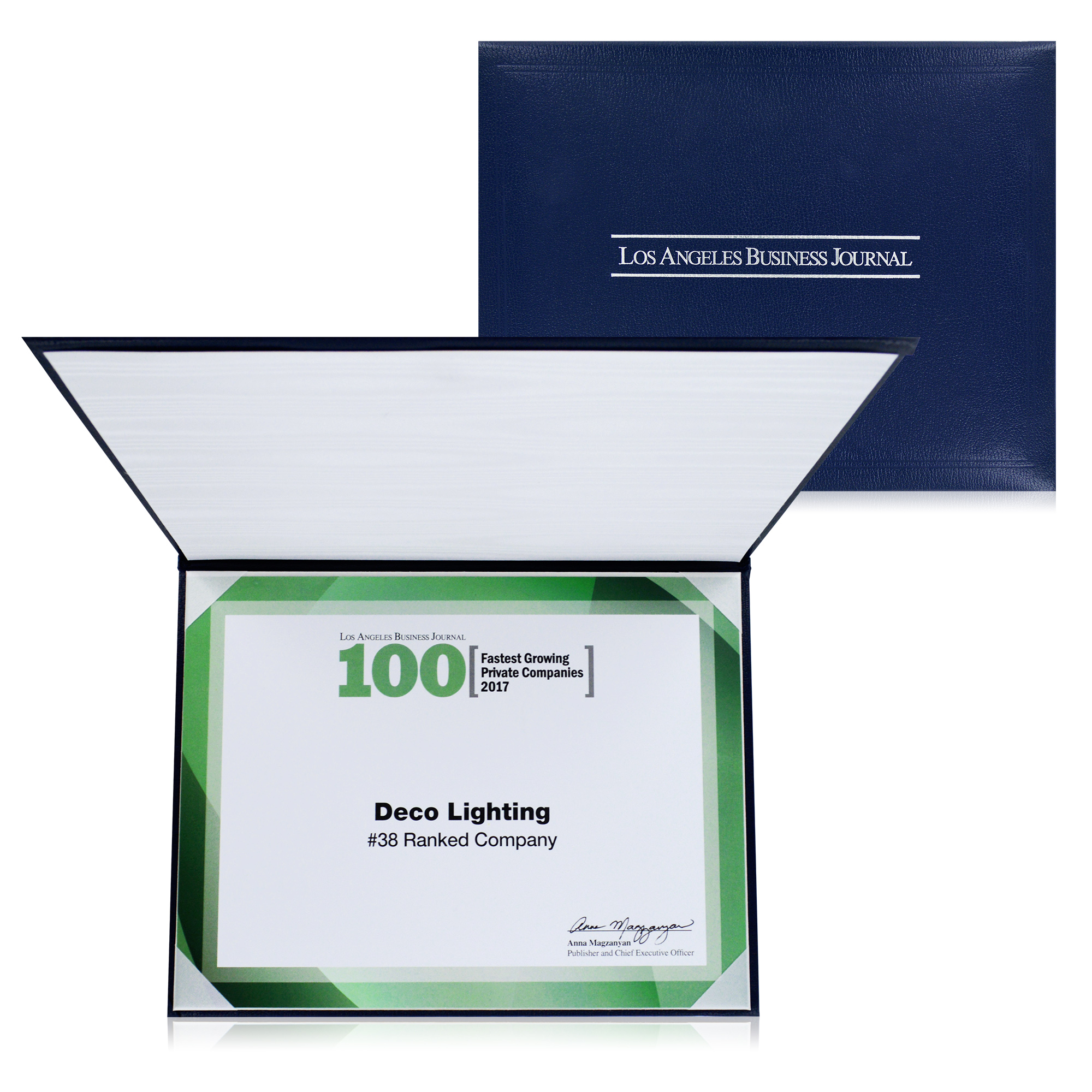 DECO Lighting Ranks 38 on Los Angeles Business Journal’s list of top ...