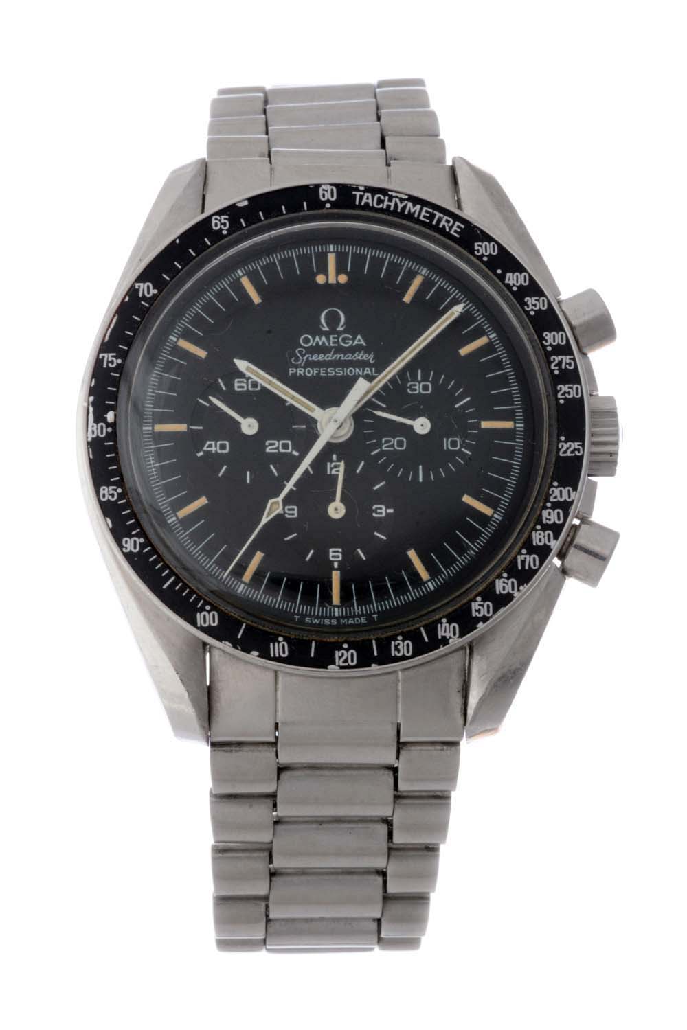 Omega Speedmaster Professional Wristwatch, estimated at $2,000-3,000.